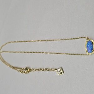 Kendra Scott Periwinkle Lab Grown Opal Short Necklace ( Read Description)